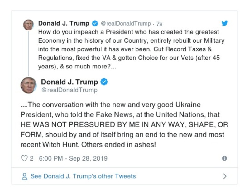 Post preview from Donald Trump