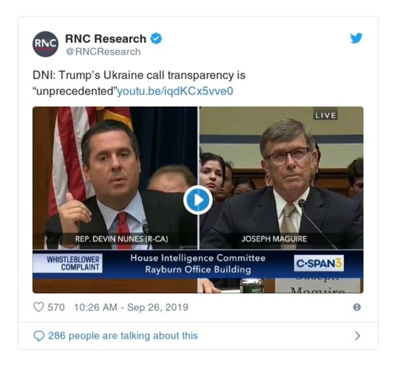 Post preview from Donald Trump