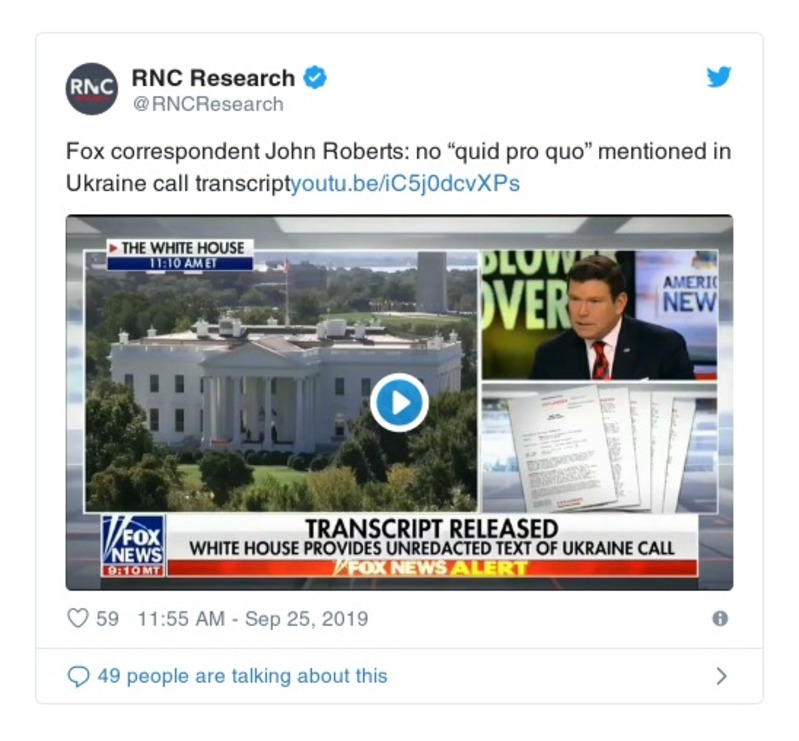 Post preview from Donald Trump