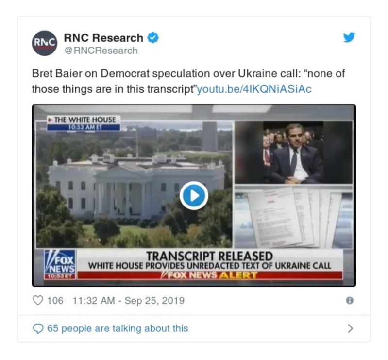 Post preview from Donald Trump