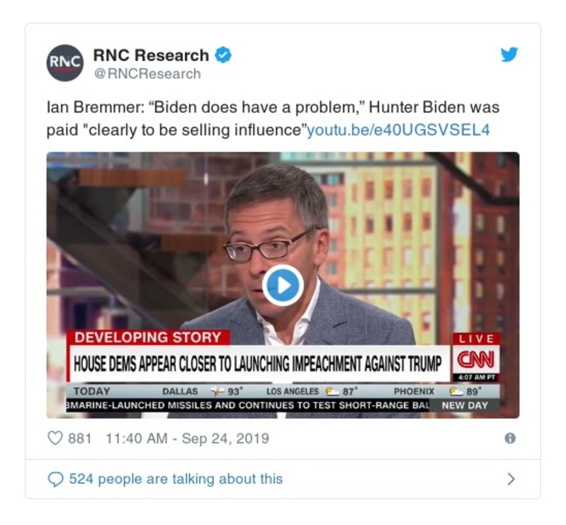 Post preview from Donald Trump