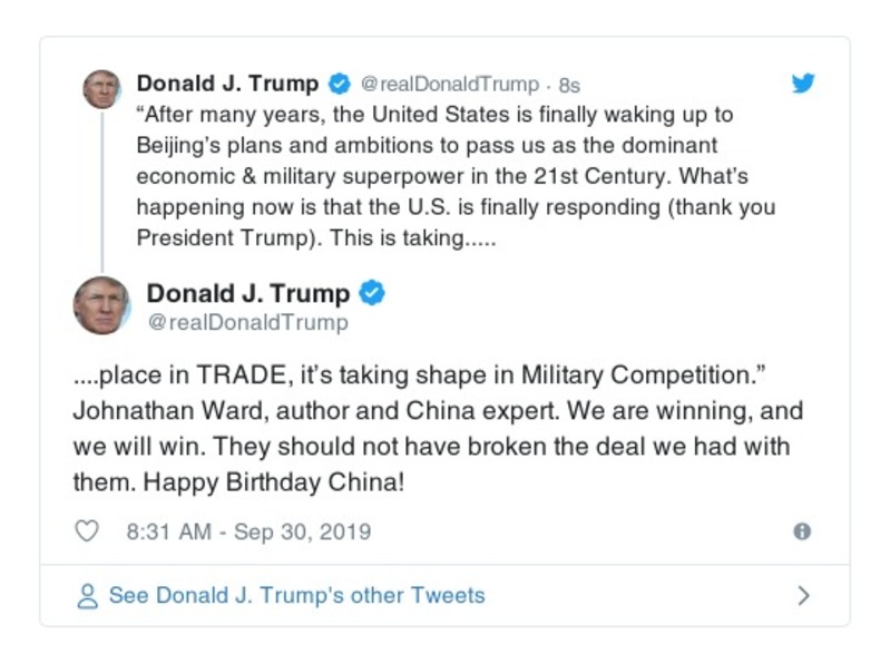 Post preview from Donald Trump