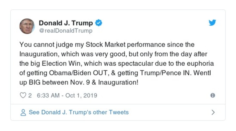 Post preview from Donald Trump