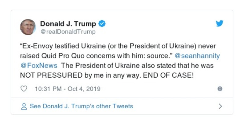 Post preview from Donald Trump