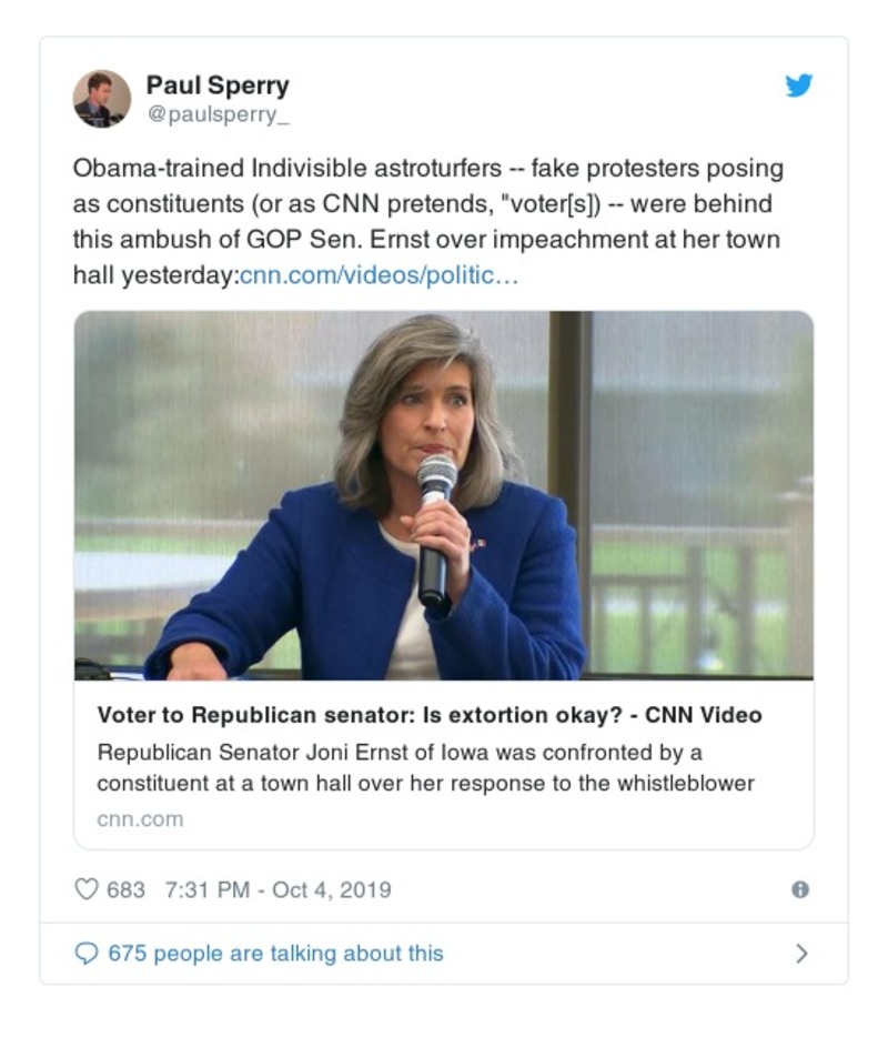 Post preview from Donald Trump