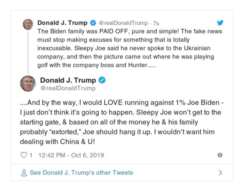 Post preview from Donald Trump