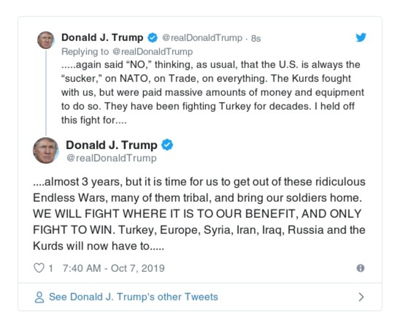 Post preview from Donald Trump