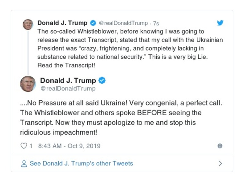 Post preview from Donald Trump