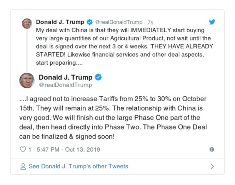 Post preview from Donald Trump