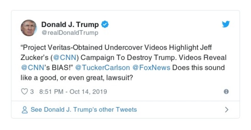 Post preview from Donald Trump