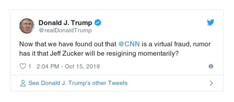 Post preview from Donald Trump