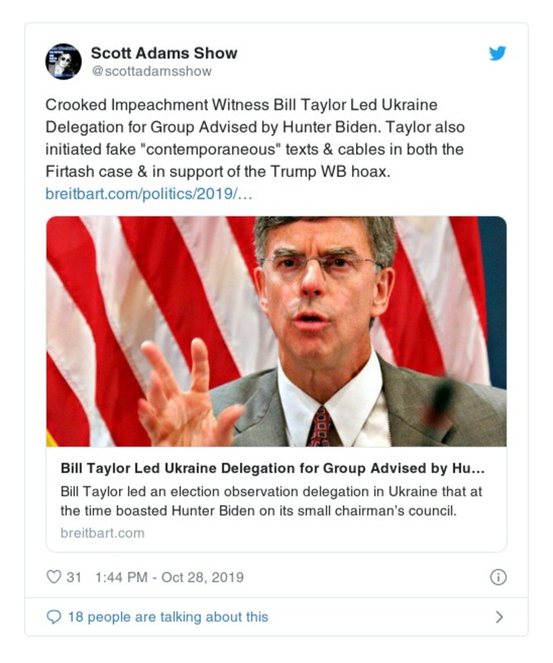 Post preview from Donald Trump