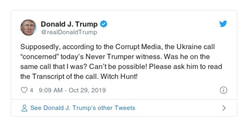 Post preview from Donald Trump