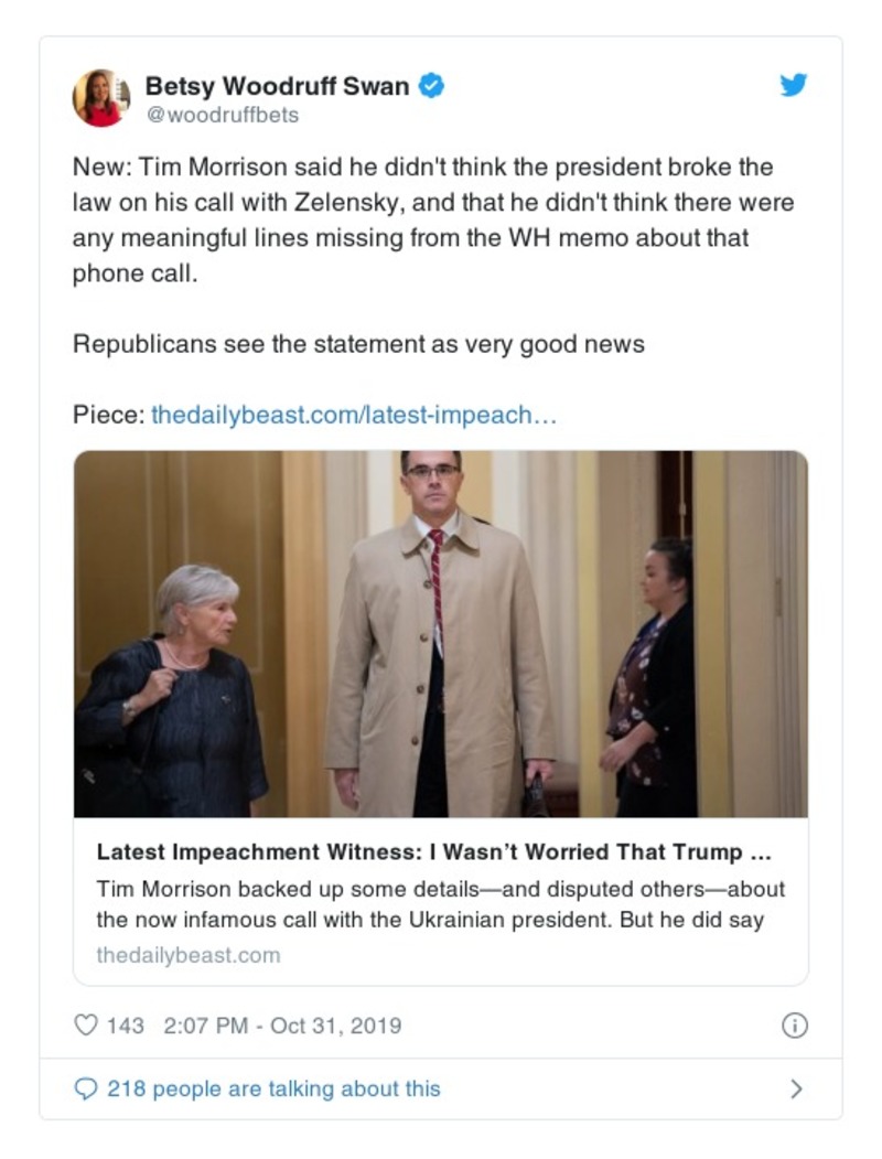 Post preview from Donald Trump