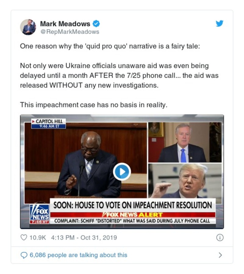 Post preview from Donald Trump