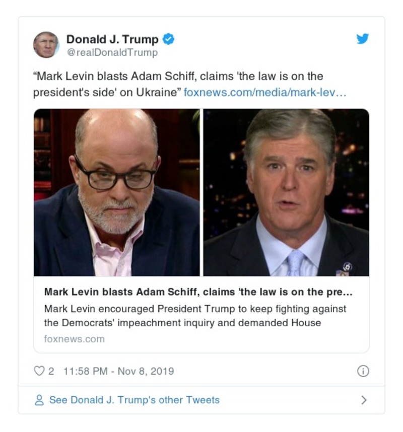 Post preview from Donald Trump