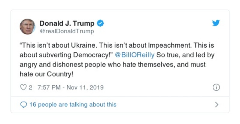 Post preview from Donald Trump