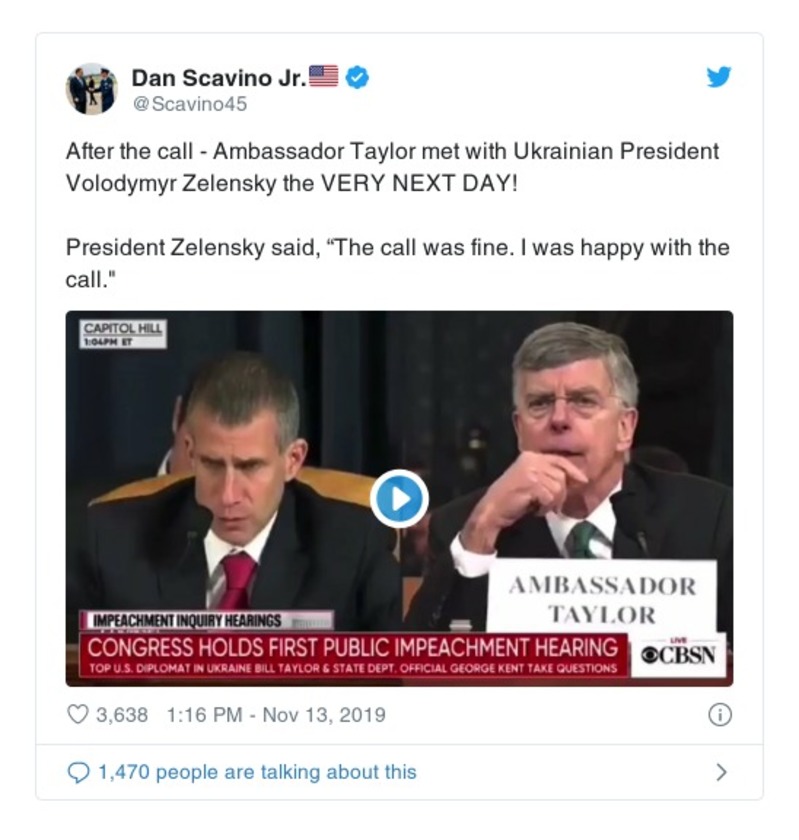 Post preview from Donald Trump