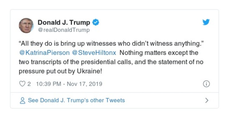 Post preview from Donald Trump