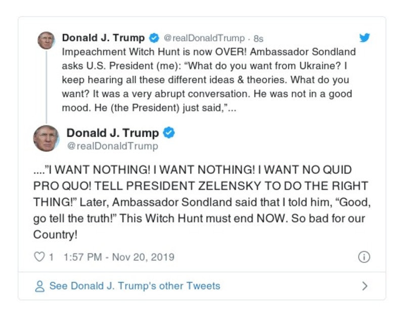 Post preview from Donald Trump