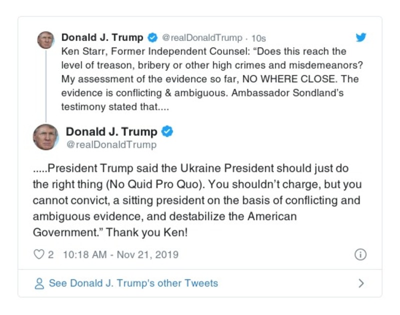 Post preview from Donald Trump