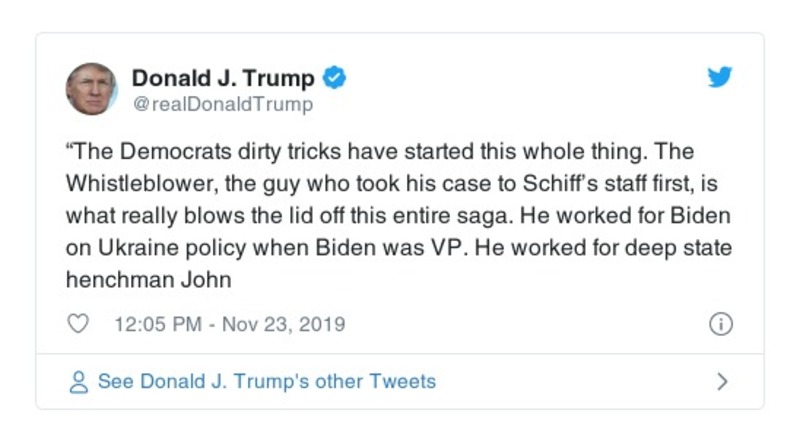 Post preview from Donald Trump