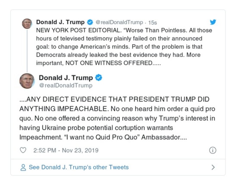 Post preview from Donald Trump