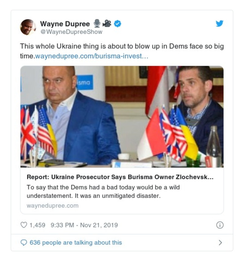 Post preview from Donald Trump