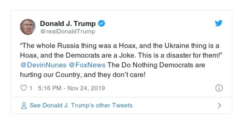 Post preview from Donald Trump