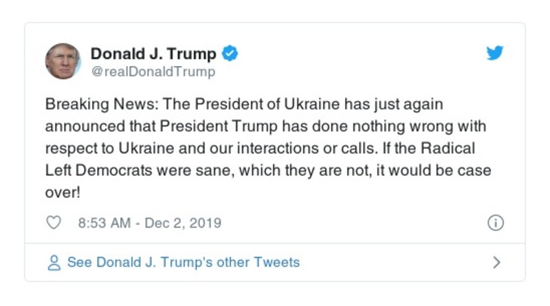 Post preview from Donald Trump