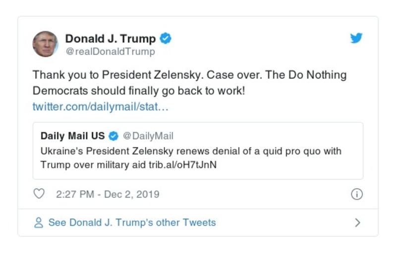 Post preview from Donald Trump