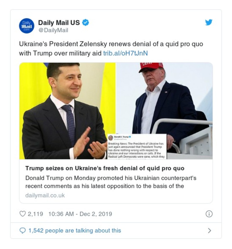 Post preview from Donald Trump