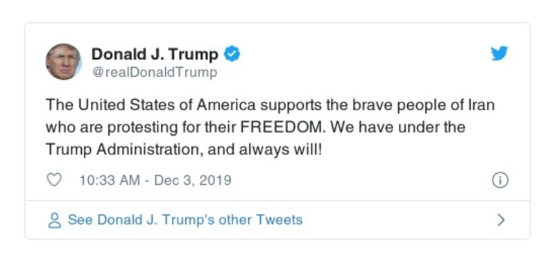 Post preview from Donald Trump