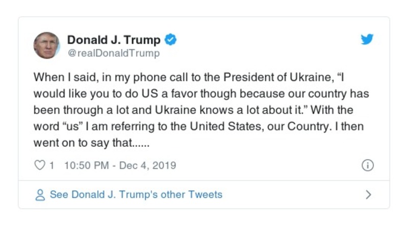 Post preview from Donald Trump