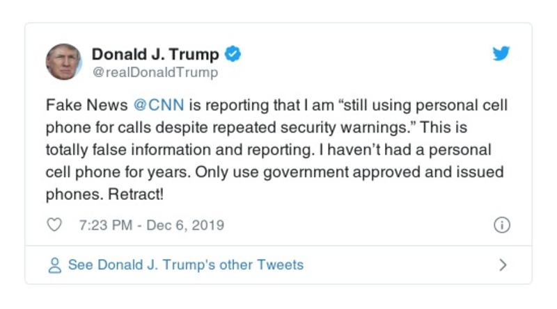 Post preview from Donald Trump