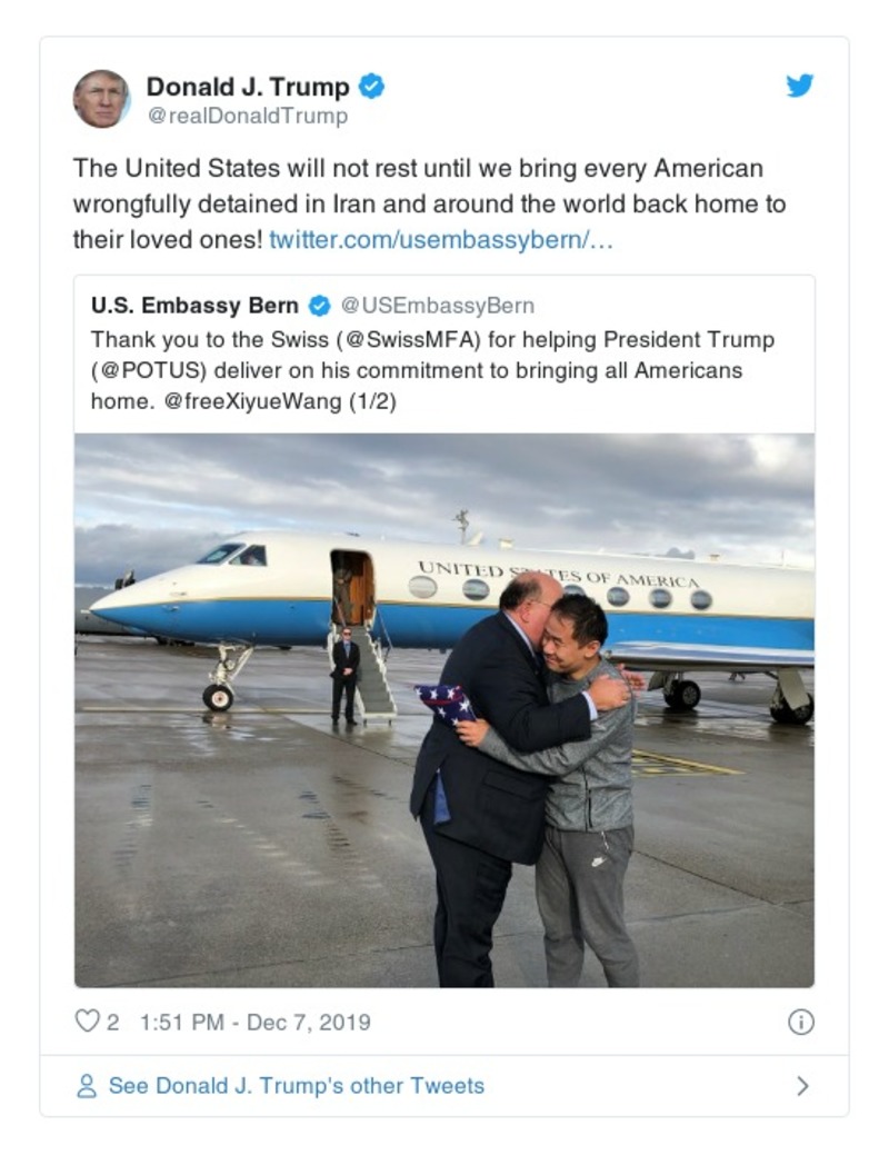 Post preview from Donald Trump