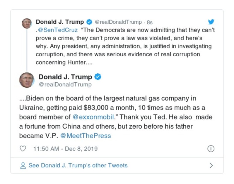 Post preview from Donald Trump