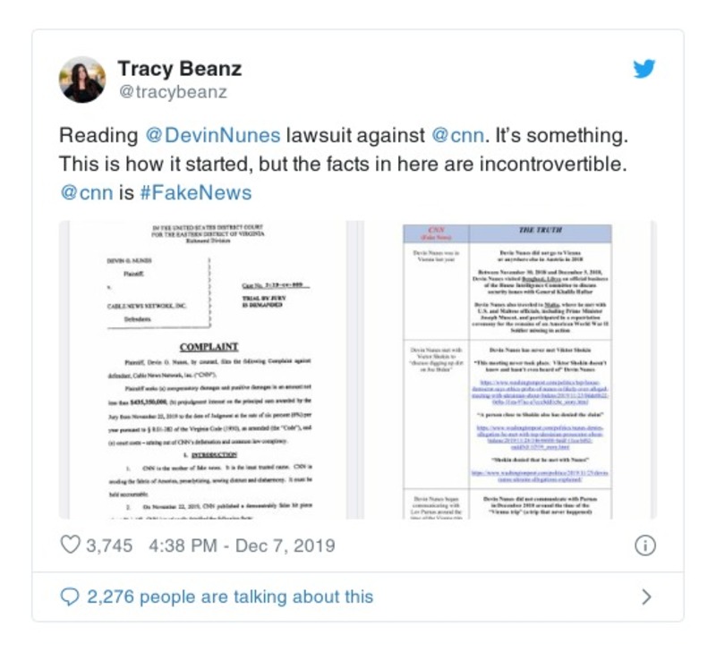 Post preview from Donald Trump