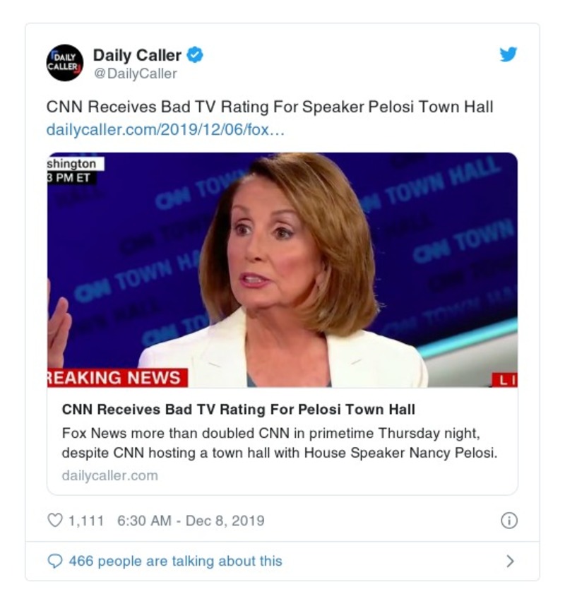 Post preview from Donald Trump