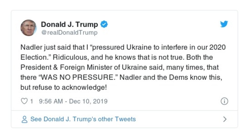 Post preview from Donald Trump