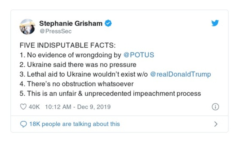 Post preview from Donald Trump