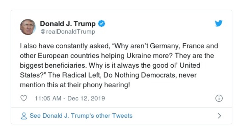 Post preview from Donald Trump