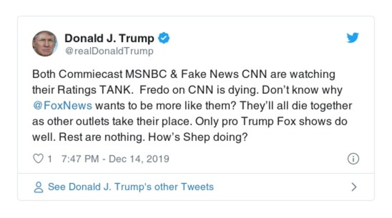 Post preview from Donald Trump