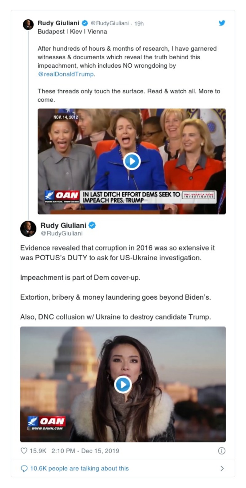 Post preview from Donald Trump