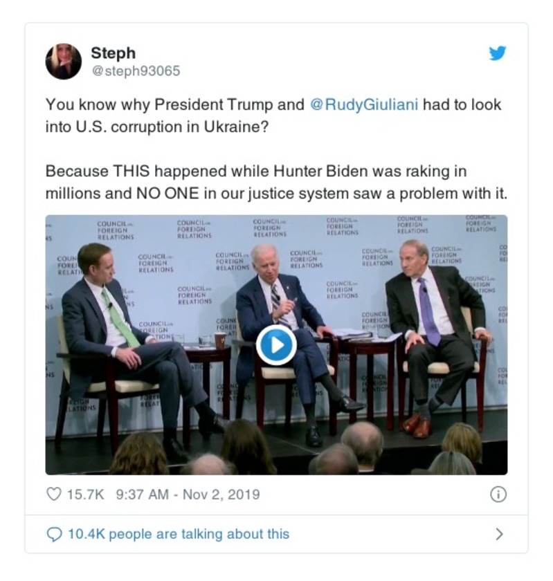 Post preview from Donald Trump