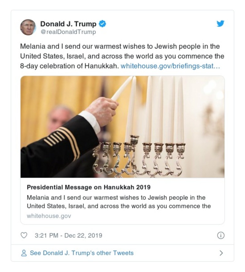 Post preview from Donald Trump