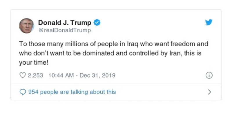 Post preview from Donald Trump