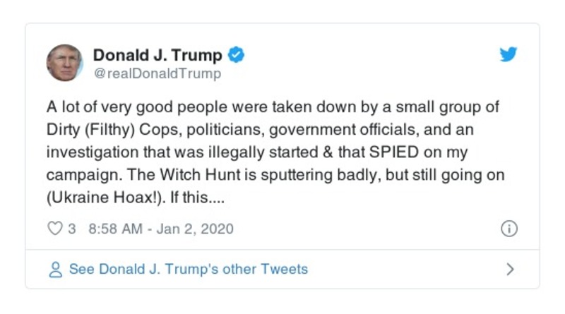 Post preview from Donald Trump