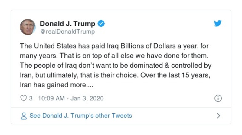 Post preview from Donald Trump