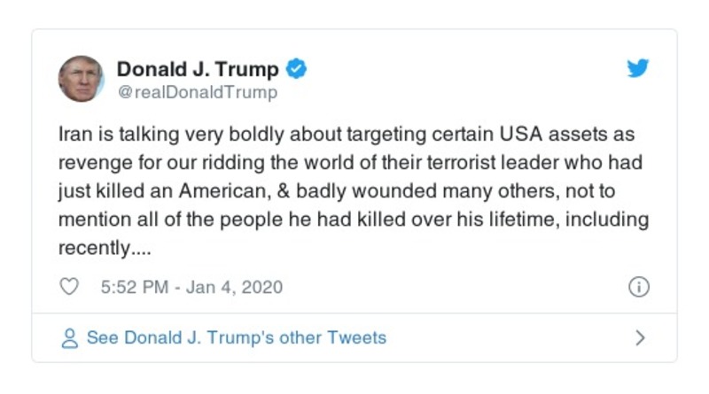 Post preview from Donald Trump